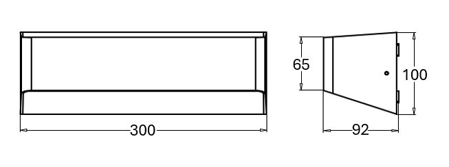 onnline Seinävalaisin ulko onnwall w300 ip54 1500lm 18w 2cct