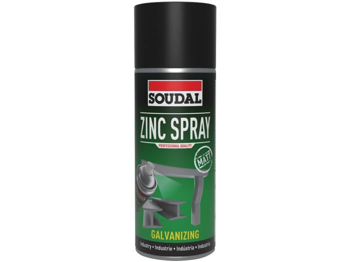 SINKKISPRAY SOUDAL ZINC SPRAY MAT 400ML MATTA HARMAA