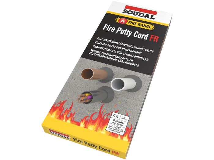 PALOKITTI SOUDAL PUTTY CORD FR 15X200MM 5KPL MU