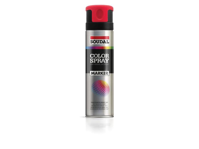 soudal Merkkausmaali soudal color spray marker 500ml punainen