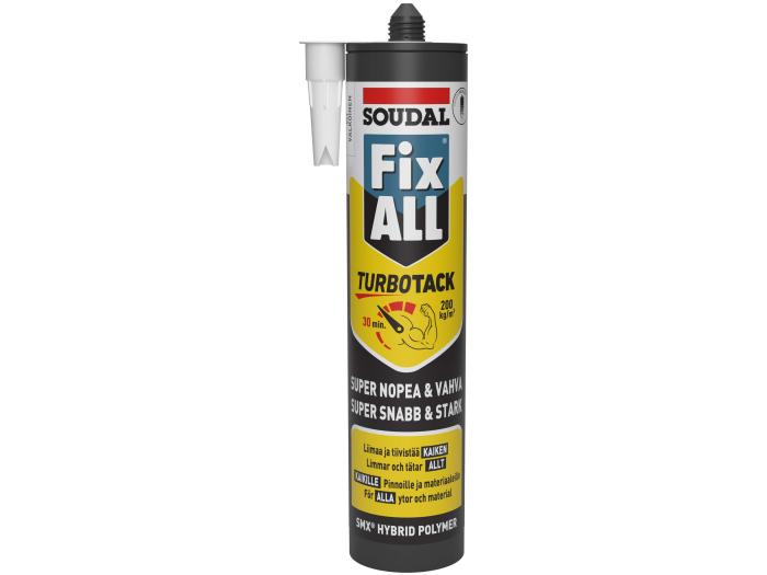 LIIMAMASSA SOUDAL FIX ALL TURBOTACK 290ML VALKOINEN