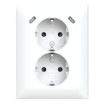 SOCKET OUTLET W USB SAGA VÄGGUTTAG MED USB