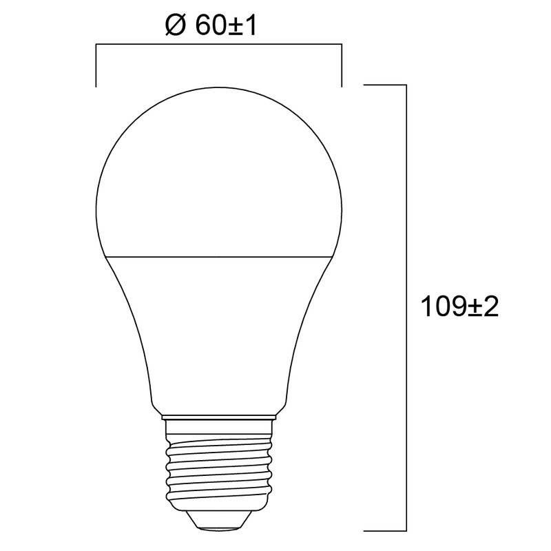 sylvania Led lamp toledo gls a60 9,5w/827 1055lm e27 4 pcs