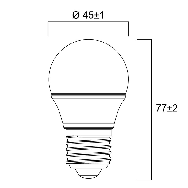 sylvania Pienkupulamppu toledo ball 4,2w/865 470lm e27 op