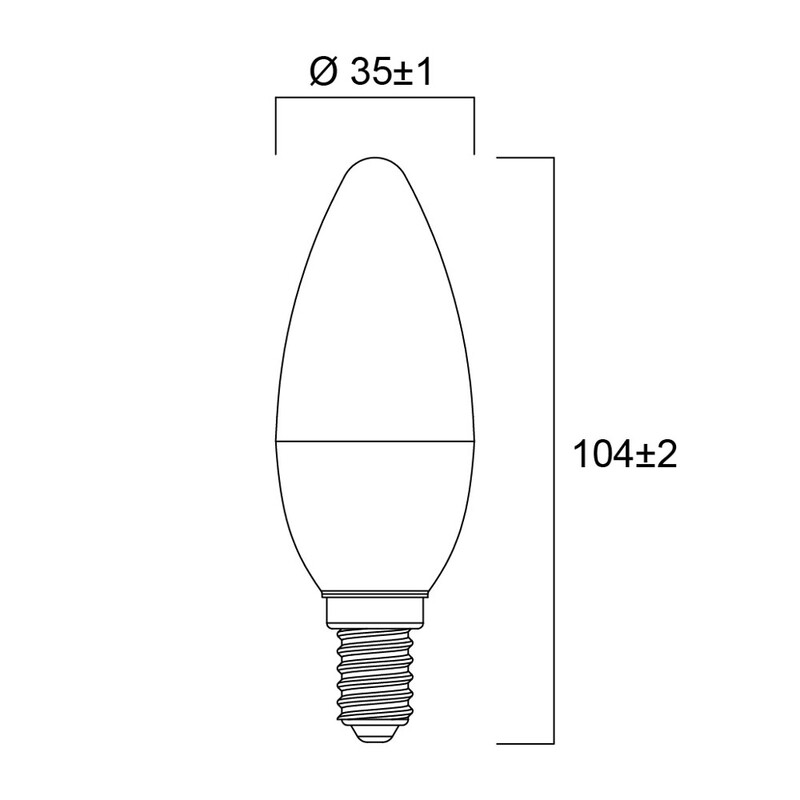 sylvania Kynttilälamppu toledo candle 2,2w 827 250lm e14 op