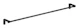 damixa Damixa towel rail single 800mm 48732.6100 zen