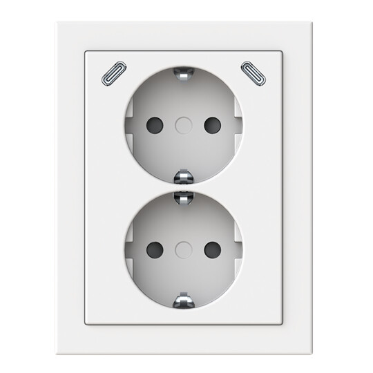 SOCKET OUTLET W USB IMPRESSIVO SOCKET OUTLET W USB