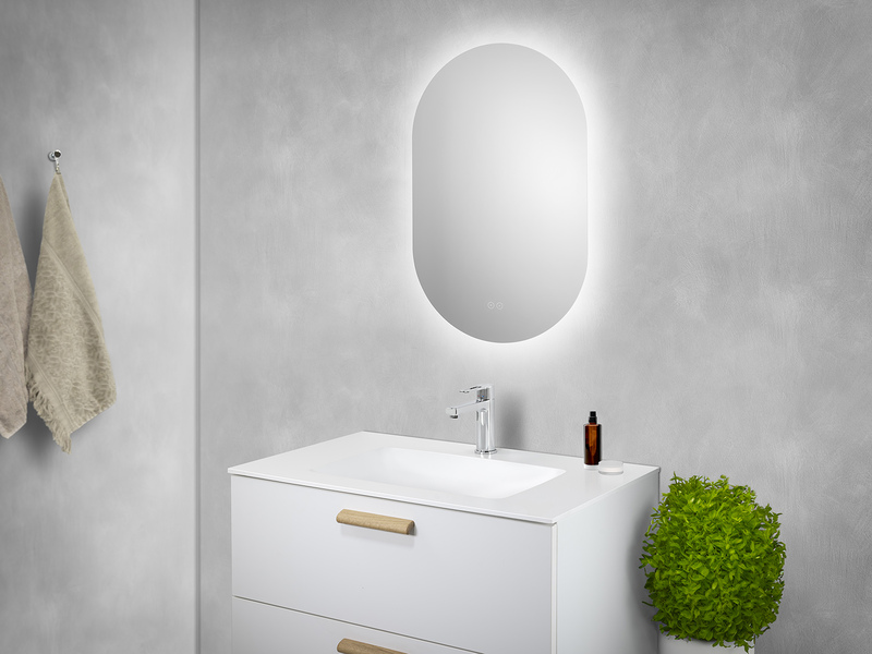 savo Led mirror savo oval 500x800 iled antifog ip44