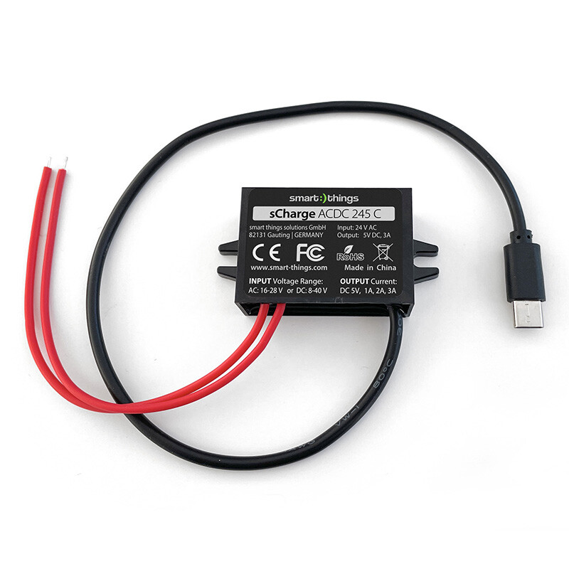 VIRTALÄHDE SCHARGE USB-C-VIRTALÄHDE 24V, 15W