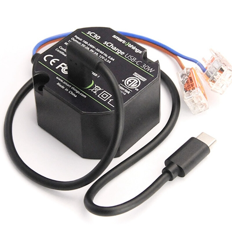 VIRTALÄHDE SCHARGE UPPOAS. 230V, 30W, USB-C
