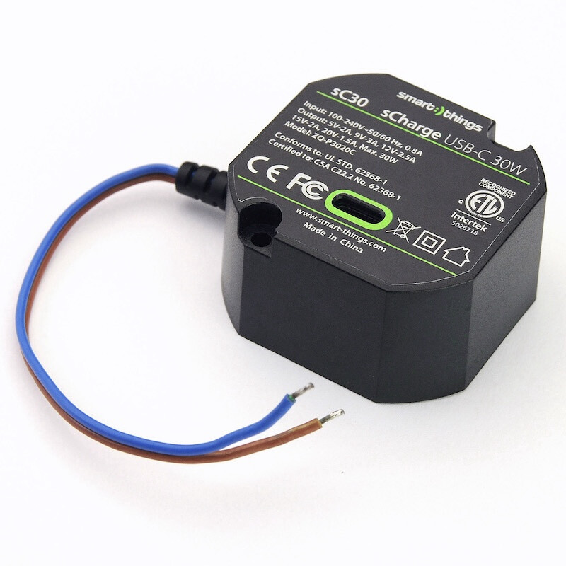 VIRTALÄHDE SCHARGE UPPOAS.230V, 30W, USB-C