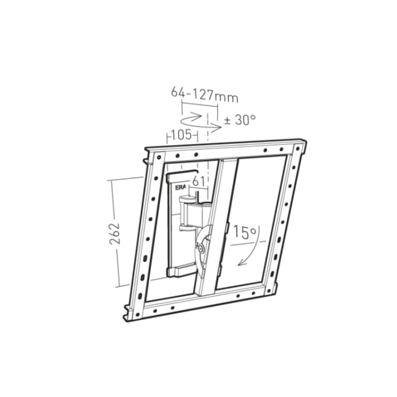 erard Wall bracket wam tilt and swivel for 40-80