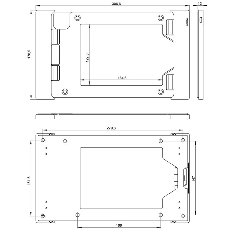 finnsat Vägg stativ sdock fix sdock fix a11″, silver