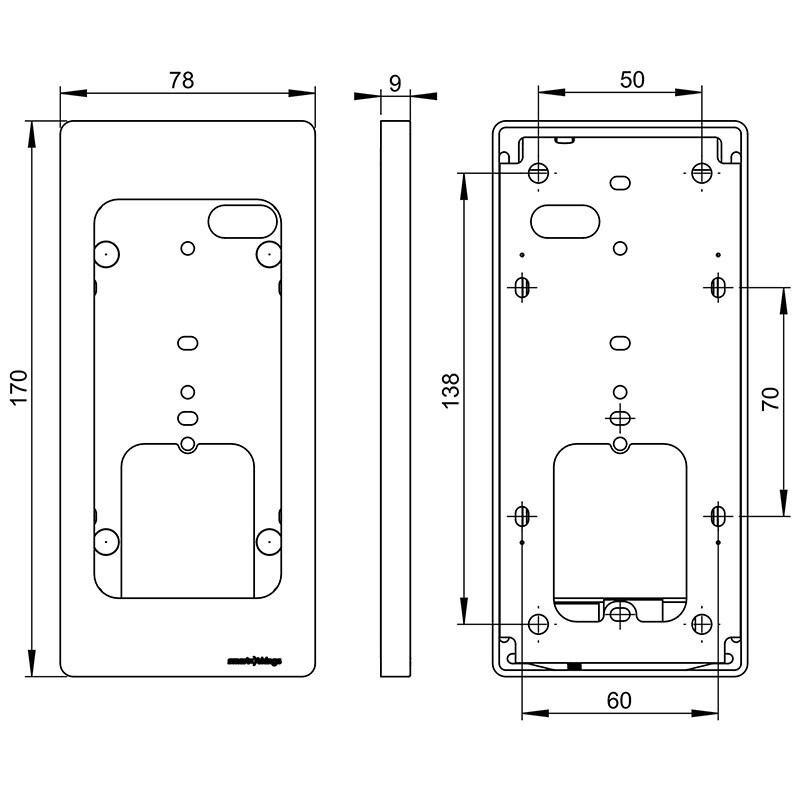 finnsat Seinäteline sdock nano sdock nano ipt, valkoinen