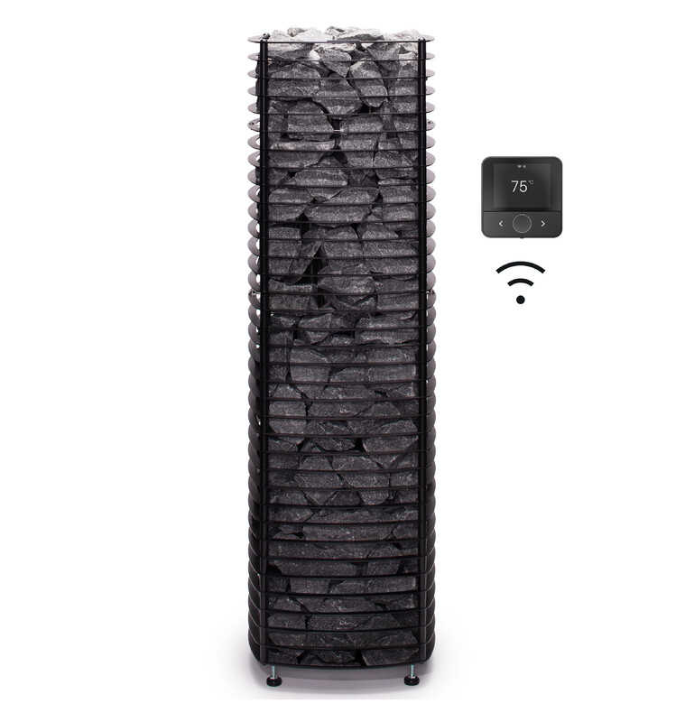 ELEKTRISK BASTUAGGREGAT NARVI VELVET FLOW WIFI 9KW SVART