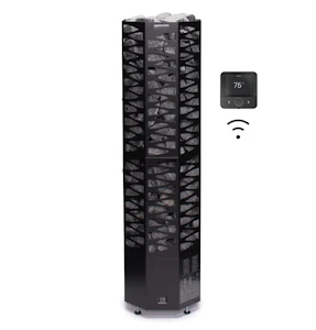narvi Electric heater narvi smooth flow wifi 6,8kw black
