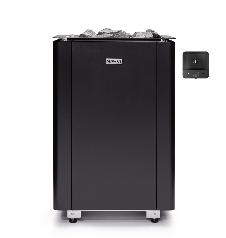 ELEKTRISK BASTUAGGREGAT NARVI ULTRA SMALL FLOW 9KW SVART