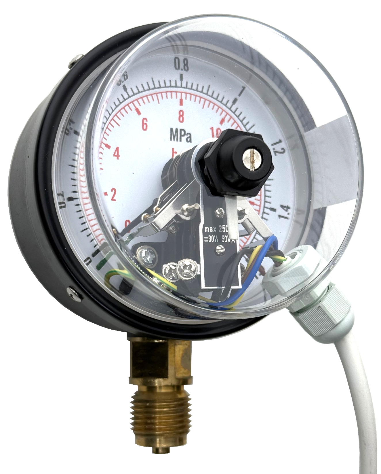 PRESSURE GAUGE M-103CJM/SH250 1/2x100MM 0-16 BAR
