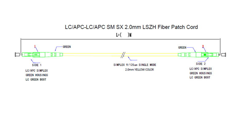 laatuantenni Koppling-fiber lc/apc-lc/apc sm simplex 1m