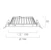 sylvania Downlight insaver ip54 150 9w 1150lm 840 dali
