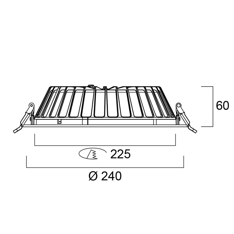 sylvania Alasvalo insaver ip54 225 40w 4950lm 840 dali