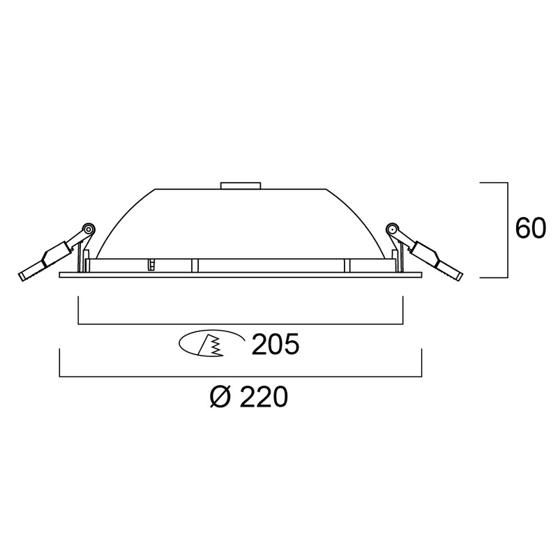sylvania Downlight start downlight 205 ip54 20w 2100lm 840 dali