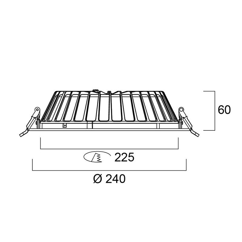 sylvania Alasvalo insaver topper ip54 225 750-2350lm 840