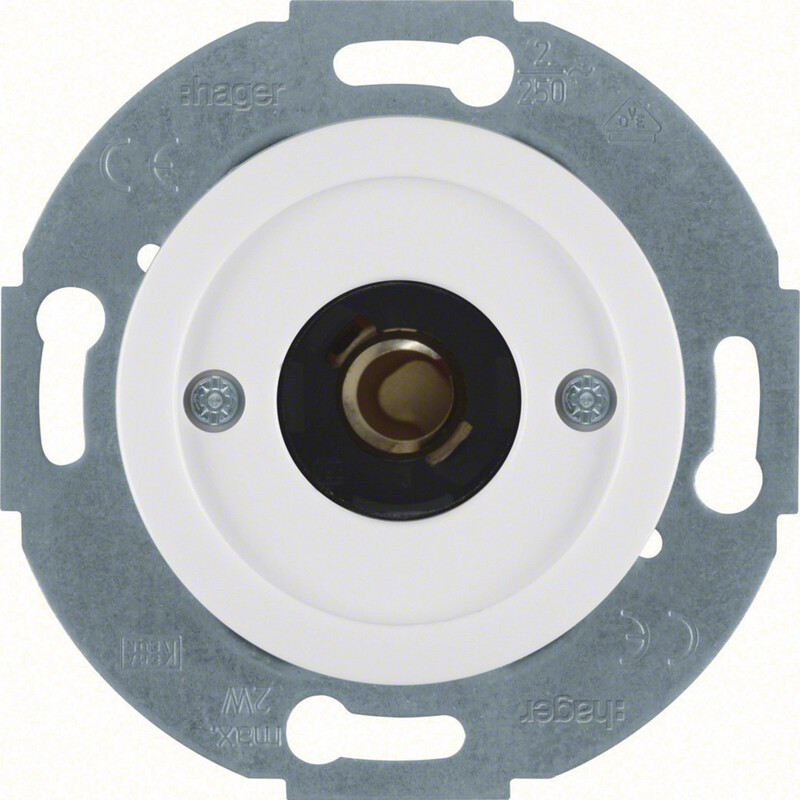 hager Tryckknapp signallampa 1930 1s/2a 250vac e14 ur vit