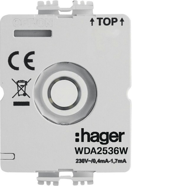 HAGER LED-MODULE 1930 SW/PB 0.4MA/230V | Switchets Outlets | Onninen