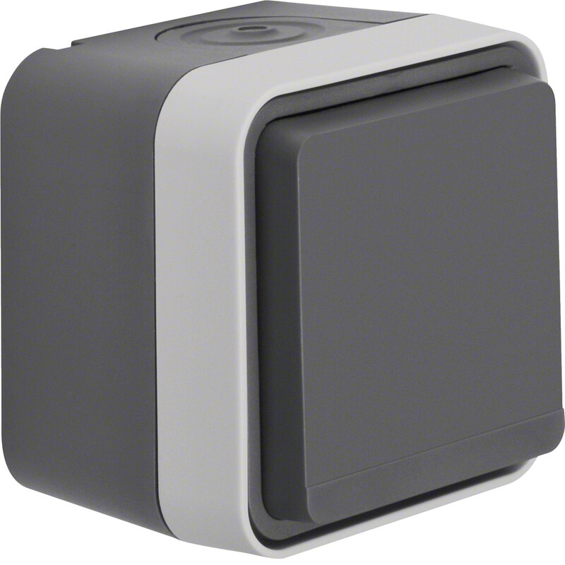 SOCKET OUTLET W.1 1S/16A/IP55 PPJ GRAY