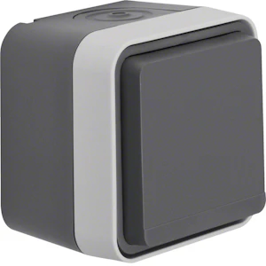 hager Socket outlet w.1 1s/16a/ip55 ppj gray