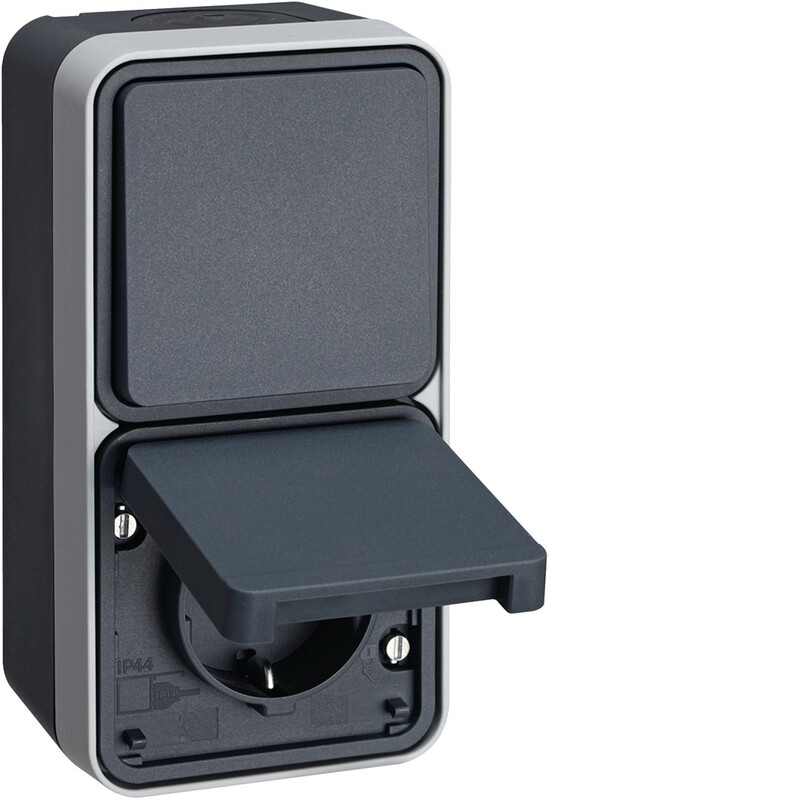 hager Pistorasia w.1 1s/16a 6/10a ip55 ppj har