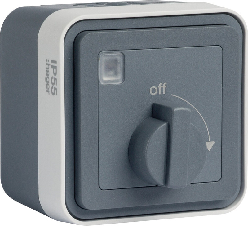 hager Timer w.1 2/10ax/250v 25s/15min ppj gray