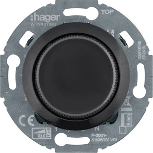 hager Vriddimmer 1930 100w rlc+led ext. ur svart