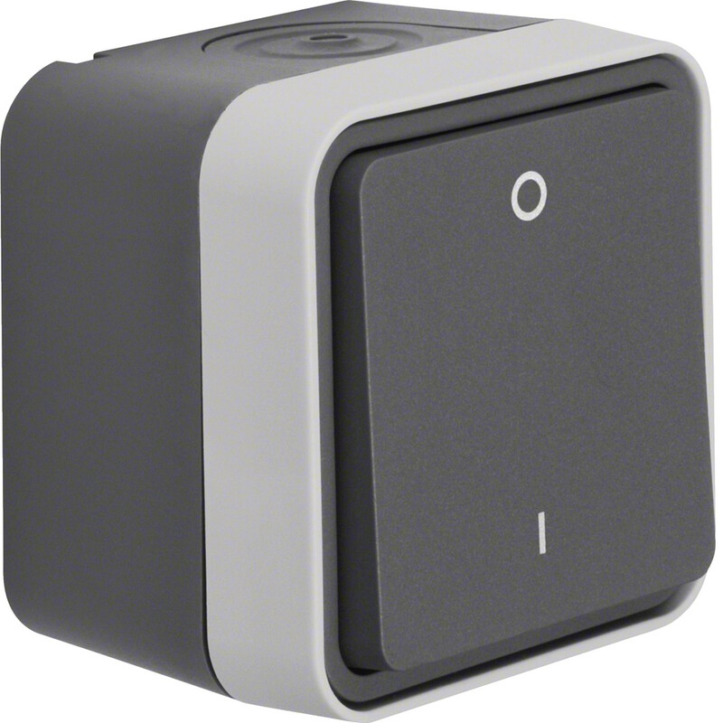 hager Brytare w.1 2/10a/250v/ip55 ppj grå