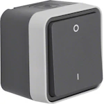 SWITCH W.1 2/10A/250V/IP55 PPJ GRAY