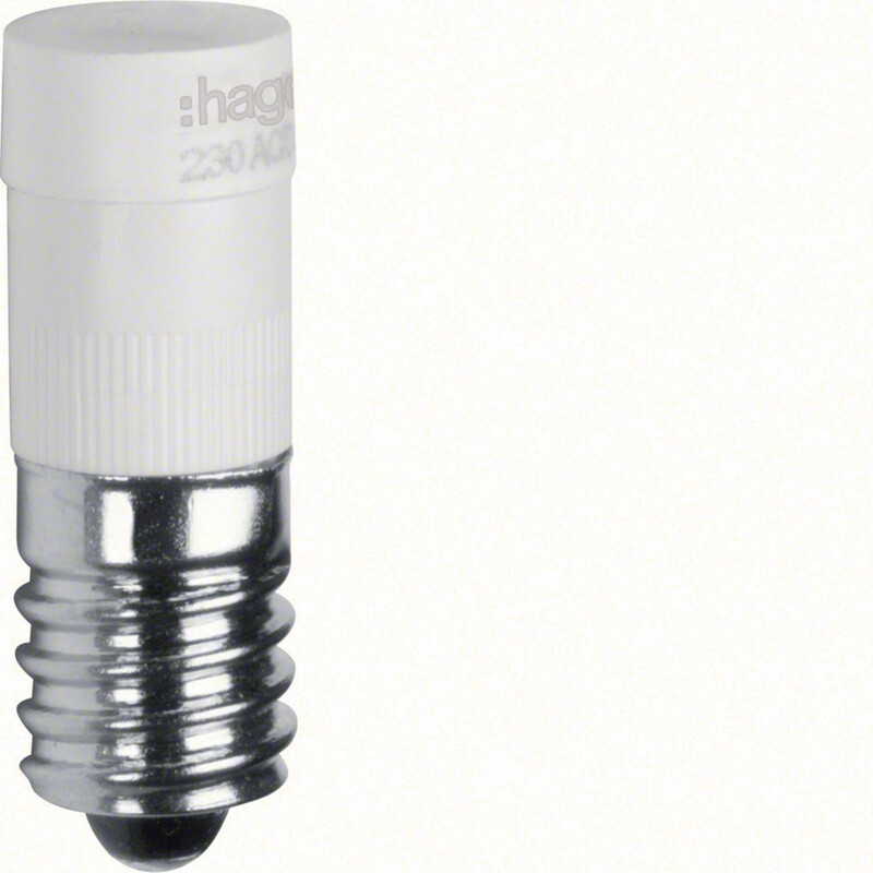 INDICATOR LAMP S.1 WHITE LED 230VAC 4MA E10