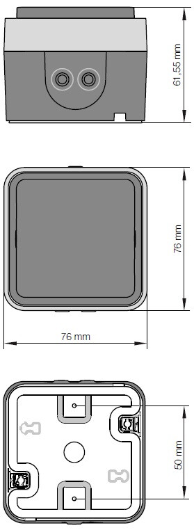 hager Switch w.1 6/10a/250v/ip55 sl-k ppj wht