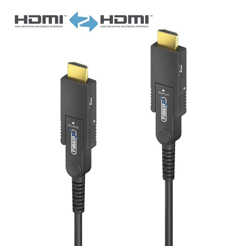 LIITOSJOHTO OPTINEN HDMI/MICRO-VÄILJOH 30M