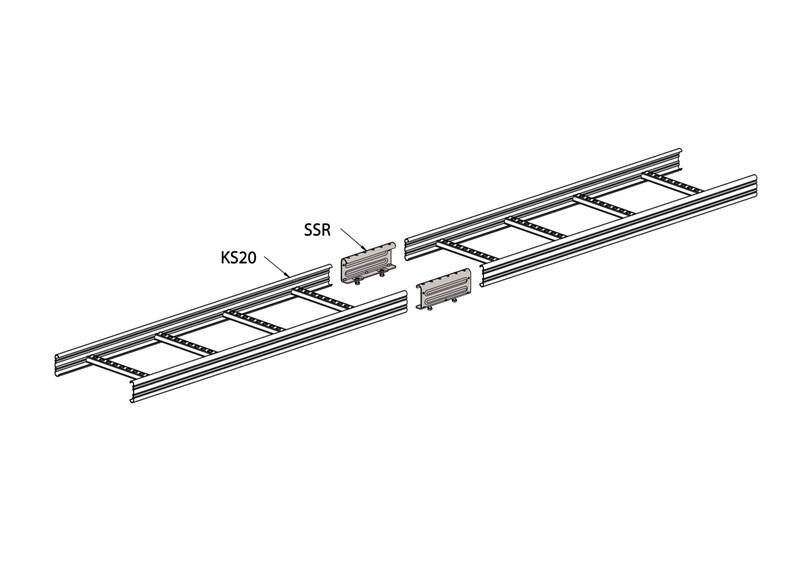 meka Coupling piece cable ladder ssr xpg