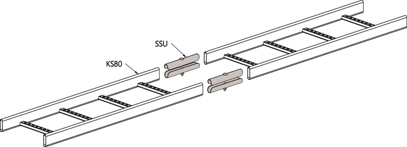 meka Coupling piece cable ladder ssu xpg