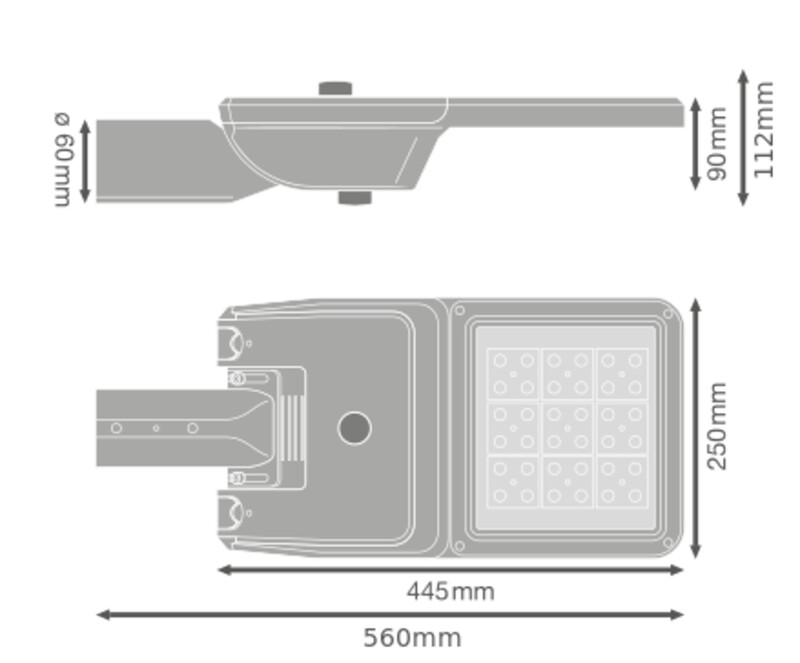 ledvance Katuvalaisin streetlight flex sl flex 52w 740 rv25st 2xzhaga
