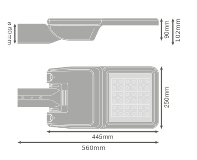 ledvance Katuvalaisin streetlight flex sl flex 52w 730 rw35st 7644lm