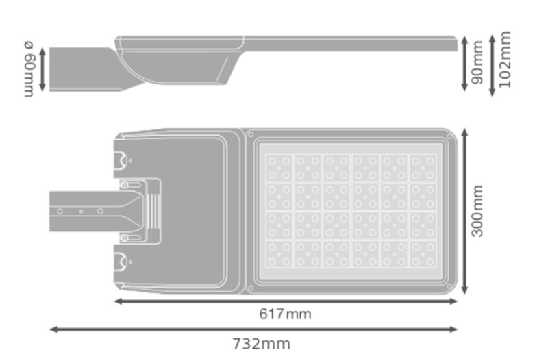 ledvance Katuvalaisin streetlight flex sl flex 164w 740 rw35st 27klm