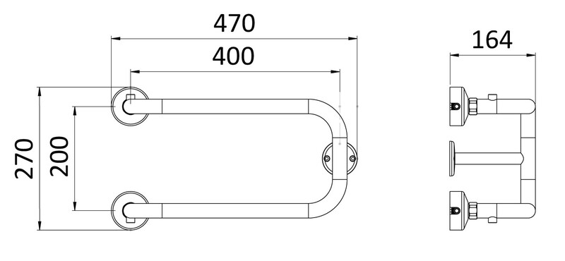 rej design Handdukstork vatten rej smart btu 402 vi vit