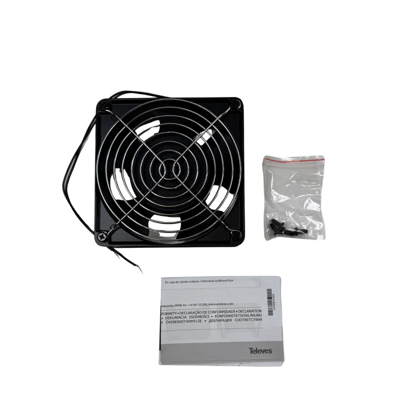 televes Rack accessory fan for 19in rack 195m3/h
