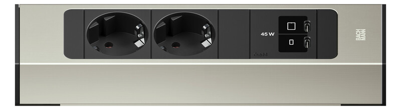 bachmann Socket outlet casia casia 2 2 x sockets  usb ac