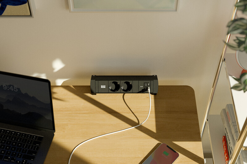 bachmann Socket outlet w usb desk style 2 x so usb c c 45