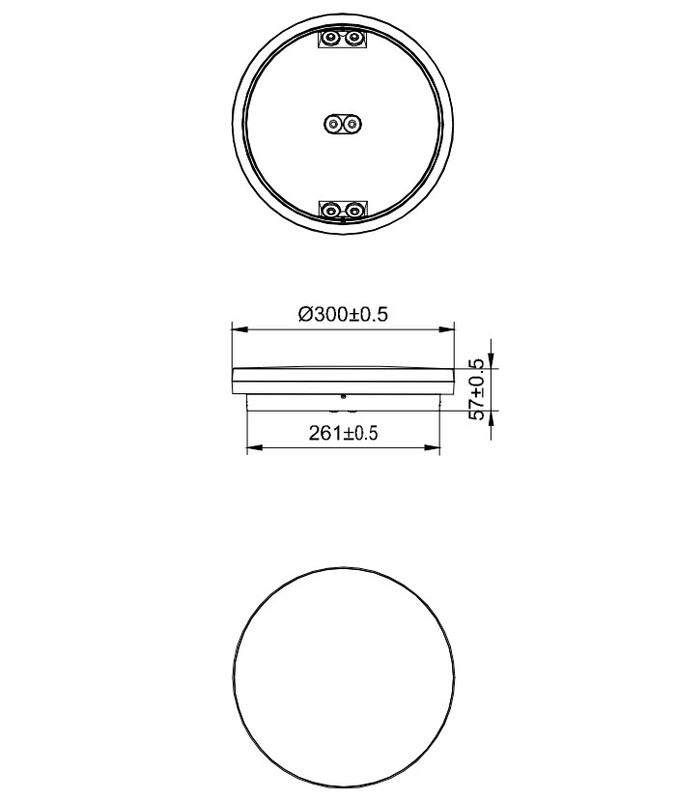 philips Uni.armatu coreline wall-mount 3400lm cct ip54 on/off d300