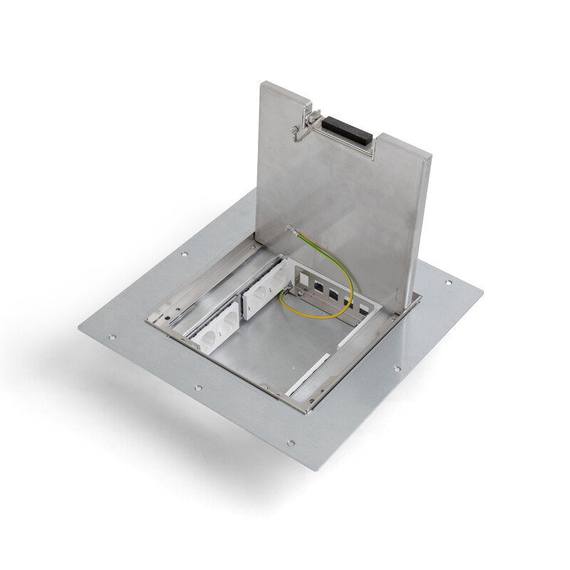FLOOR BOX ELWO 8S 10-KEYST. 80MM IP20 2KN RST
